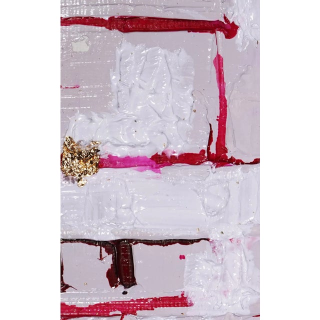 Contemporary D'or. II Abstract Gold Leaf Framed Painting For Sale - Image 3 of 3