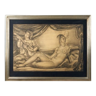 Rene Buthaud Reclining Nude c.1935 For Sale