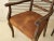 Set of Vintage French Chairs in Leather and Oak, 1950 For Sale - Image 6 of 13
