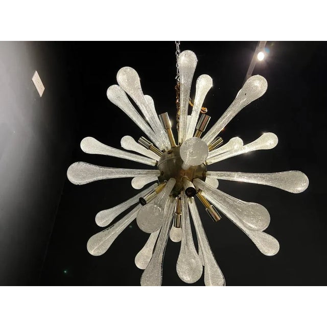 1940’s Murano Glass Sputnik Light Fixture For Sale - Image 4 of 5