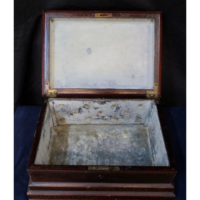 Vintage Antique Continental Humidor For Sale - Image 10 of 12