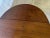 Brown Early 20th Century Antique Federal Style Mahogany Drop Leaf. Side Table on Casters For Sale - Image 8 of 9
