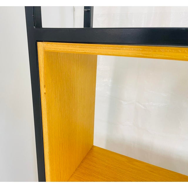 Custom Architectural Metal and Wood Display Cabinet / Bookcase, Usa 1990's For Sale - Image 12 of 18