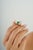 Chunky 18k Gold Emerald Diamond Contemporary Cocktail Ring Size 6.5 For Sale - Image 12 of 17