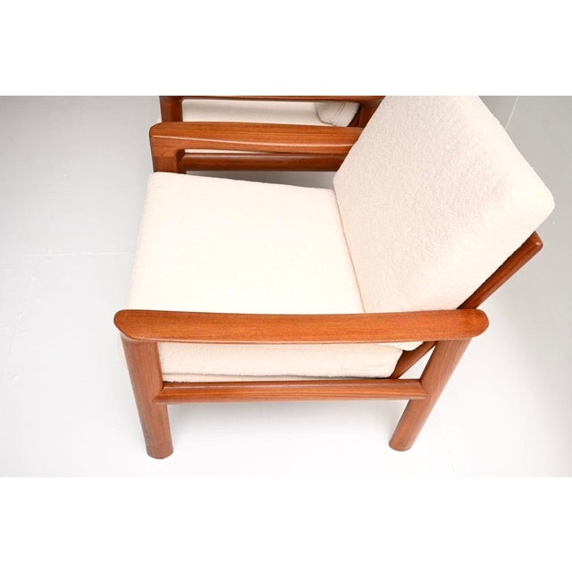 Wood Vintage Danish Teak Lounge Chairs by Sven Ellekaer for Komfort, 1960, Set of 2 For Sale - Image 7 of 11