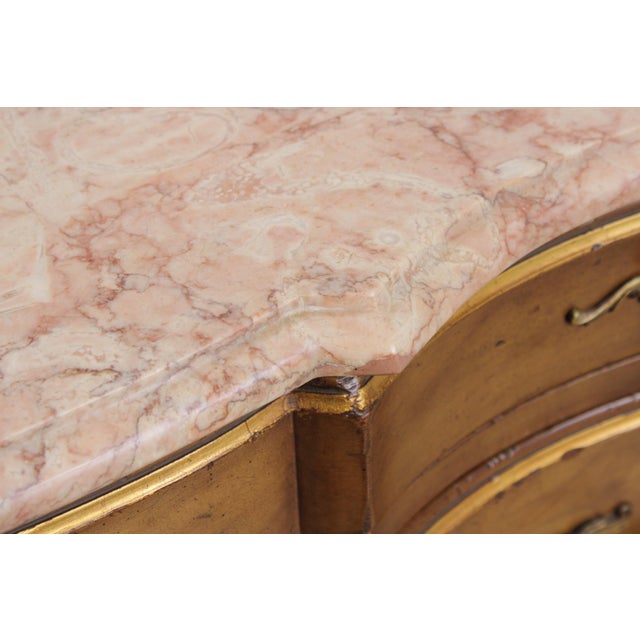 Vintage French Provincial Mahogany Marble Top Dresser For Sale - Image 15 of 18