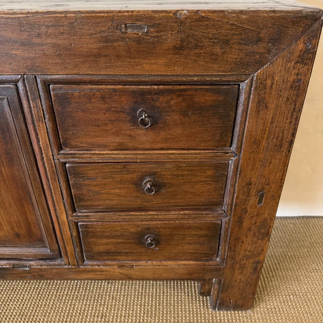 Vintage Fir 6 Drawer Double Door Cabinet c.1920 For Sale - Image 14 of 14