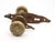 Arts & Crafts Antique Arts & Crafts Hammered Brass Passage Door Knob Set For Sale - Image 3 of 9