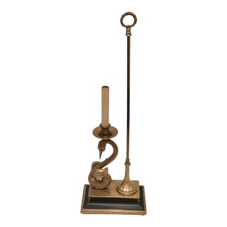 1980s Chapman French Empire Swan Bouillotte Lamp For Sale