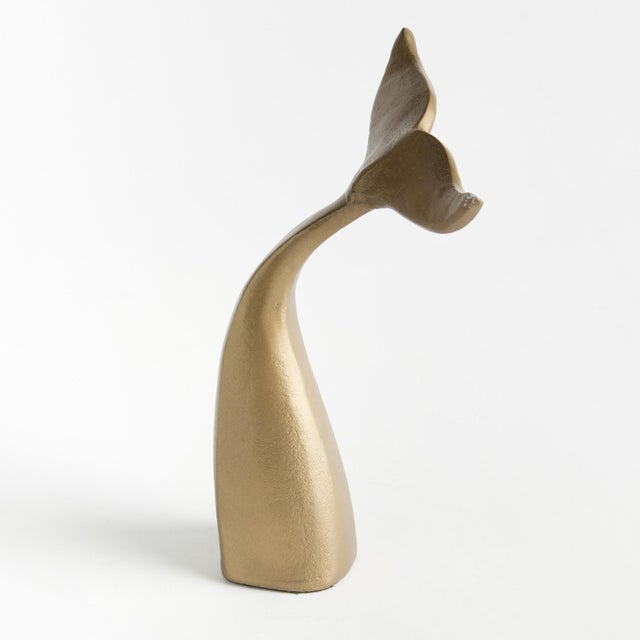 Quite a bit smaller than the real thing, this whimsical whale tail is full of coastal charm. Made of solid aluminum, it...