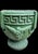 Rustic 1940s Round Grecian Planter With Greek Key Design For Sale - Image 3 of 9