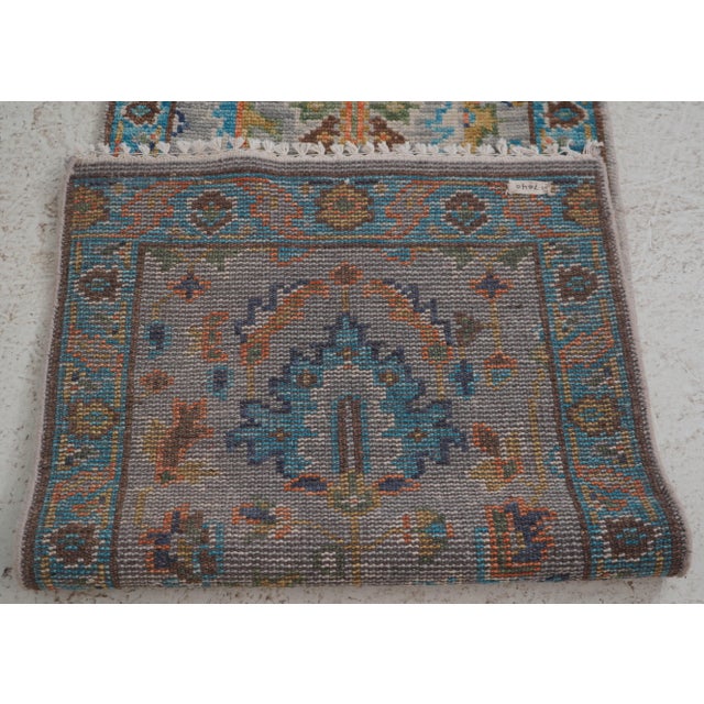 Hand Knotted Approx: 2x10 Wool Runner Oriental Rug For Sale - Image 9 of 9