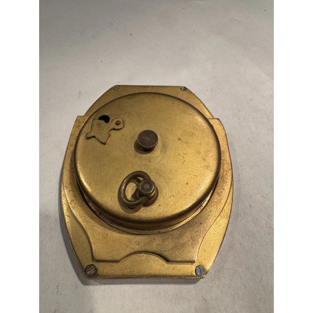 Swiss Art Deco Desk Clock by Goering For Sale In Los Angeles - Image 6 of 11