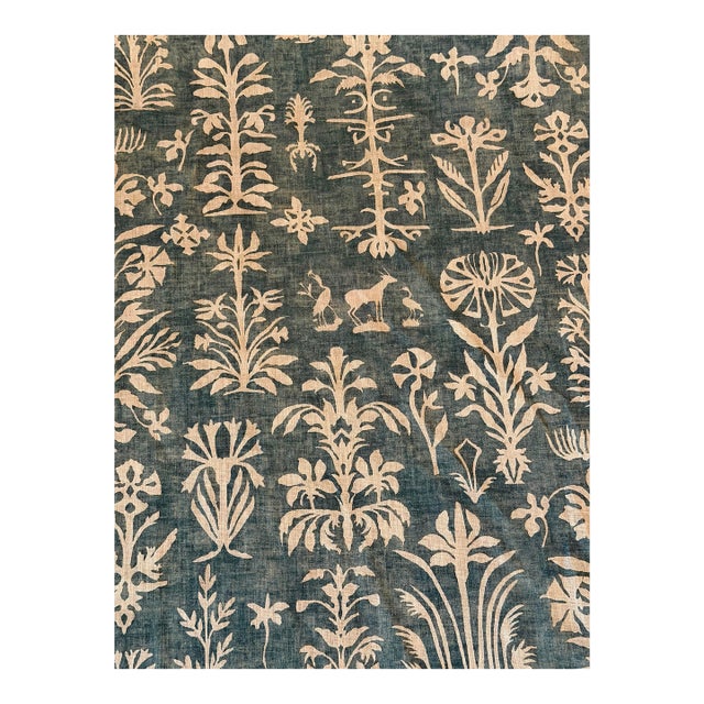 Lewis and Wood Papyrus Fabric 2 Yards Marmara For Sale