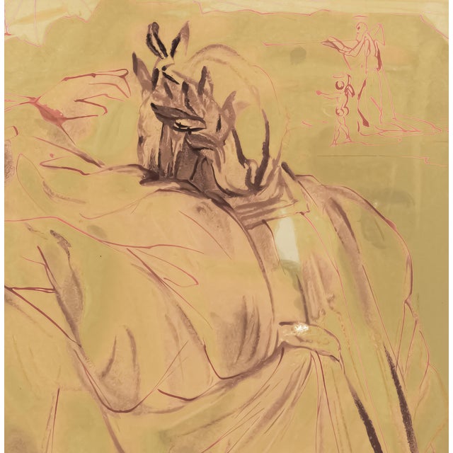 Salvador Dalí 1963 Dalí Divine Comedy Engraving Purgatoire Chant 30 "La Repentance of Dante" (The Repentance of Dante) For Sale - Image 4 of 9