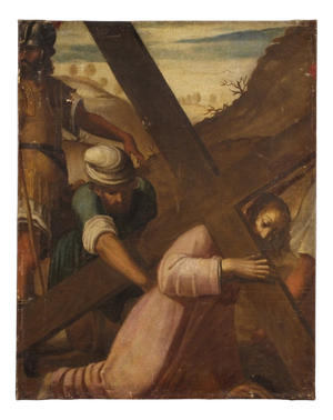 Italian Artist, The Way of the Cross, Ascent to Calvary, 1650, Oil on Canvas