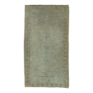 Turkish Mini Rug Oriental Hand Knotted Vintage Rug 1'10" x 3'4" #16587 For Sale