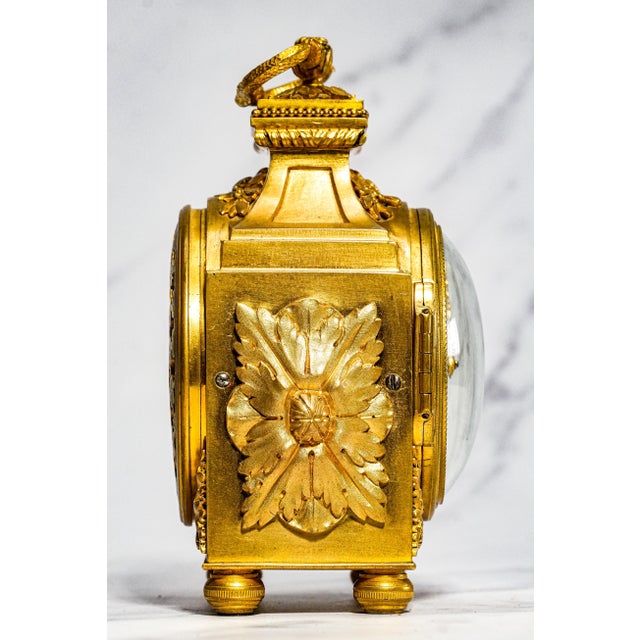 Amazing Antique French Gold Ormolu Bronze Mantel Clock Mougin Dutertre Paris Louis XVI Neoclassical Style Home Decor For Sale - Image 15 of 16