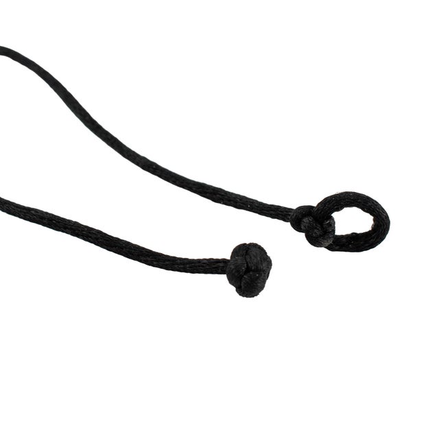 Metal Tiffany & Co. Elsa Peretti 925 Round Disc Silk Cord Pendant Necklace For Sale - Image 7 of 8