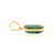 Modernist 3.66ct Octagon Emerald Bezel Pendant in 14k Yellow Gold For Sale In New York - Image 6 of 13