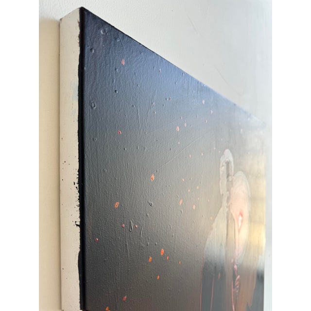 Abstract Prayer for a Peaceful Heart Acrylic Painting on Canvas by Bret Hanson For Sale - Image 3 of 12