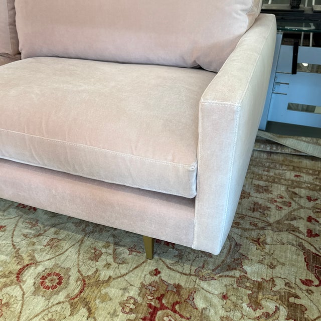 Room & Board Jasper Sofa, Rose For Sale - Image 11 of 12