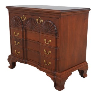 Goddard Townsend Cherry Blockfront Bachelor Chest For Sale