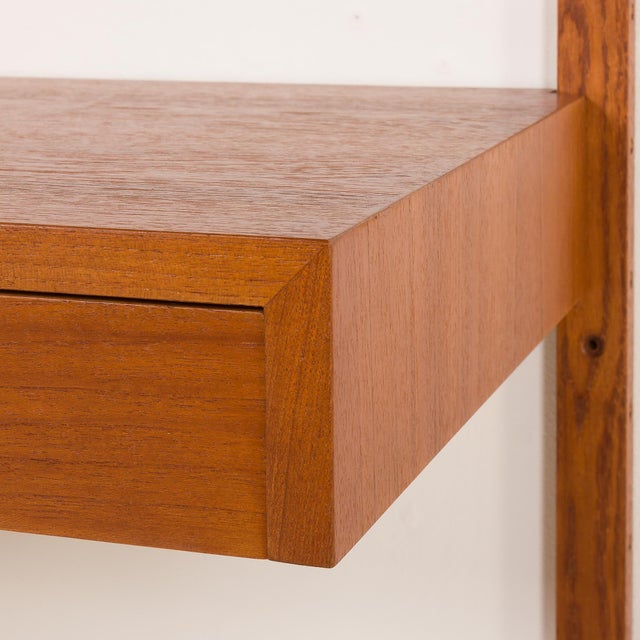 Danish Teak Shelving Unt with Desk in the style of Poul Cadovius, 1960s For Sale - Image 12 of 14