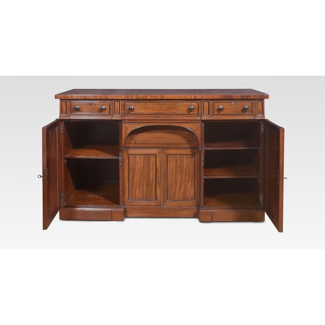 Wood Regency Mahogany 4-Door Sideboard For Sale - Image 7 of 12