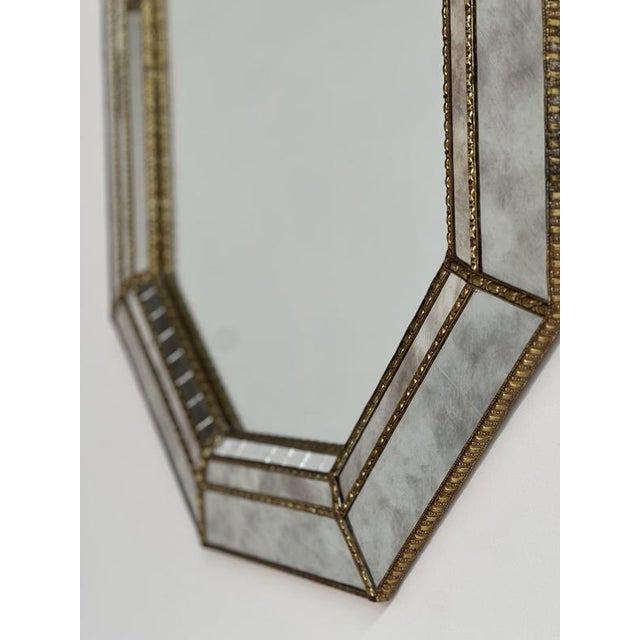 Hollywood Regency Spanish Mosaic Mirror, 1980s For Sale - Image 5 of 9