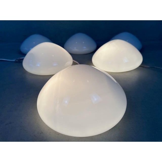 Vintage Opaline Ceiling Lamp from Philips, 1970s For Sale - Image 6 of 10