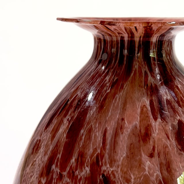 Tawny Textural Artisanal Glass Vessel Curation, Made in Italy - Group of 3 For Sale - Image 14 of 17