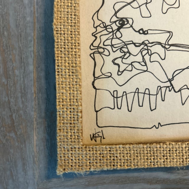 Two Contemporary Original Wayne Cunningham Abstract Drawings - Set of Two For Sale In Philadelphia - Image 6 of 7