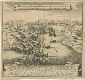 Battle Scene of the Attack on Split on the Adriatic Coast, Paper