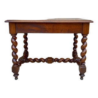 Antique French Walnut Worktable For Sale