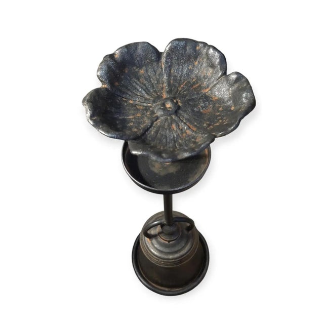 For your consideration. . . A rare vintage pair of Argentinian hand-forged tall wrought iron candle holders. The candle...