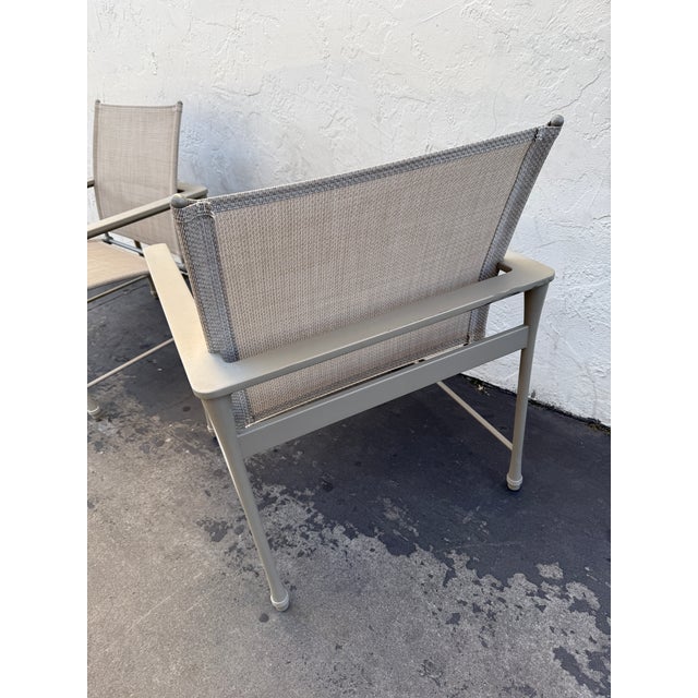 Giati Designs Aprio Collection Outdoor Arm Chairs, Set of Six For Sale - Image 10 of 12