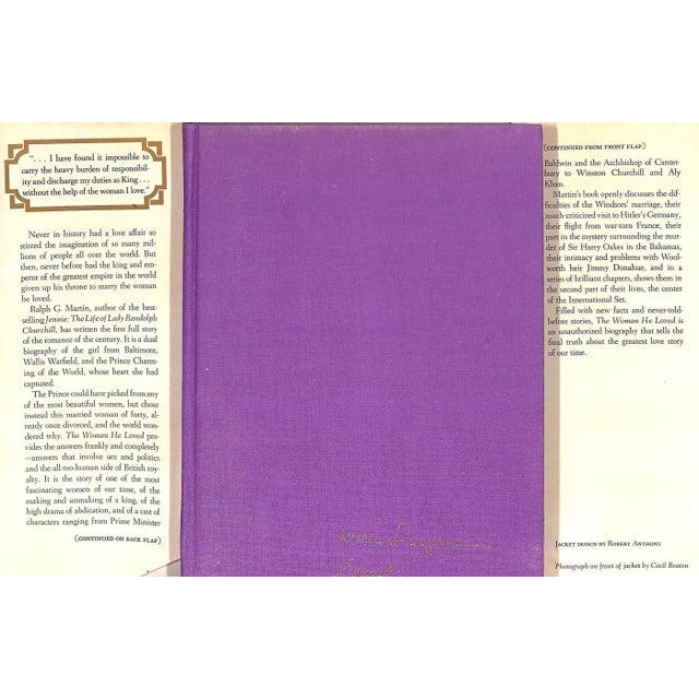 MARTIN, Ralph G. [543] pp. Simon and Schuster 1973 9 1/2" x 6 1/2"