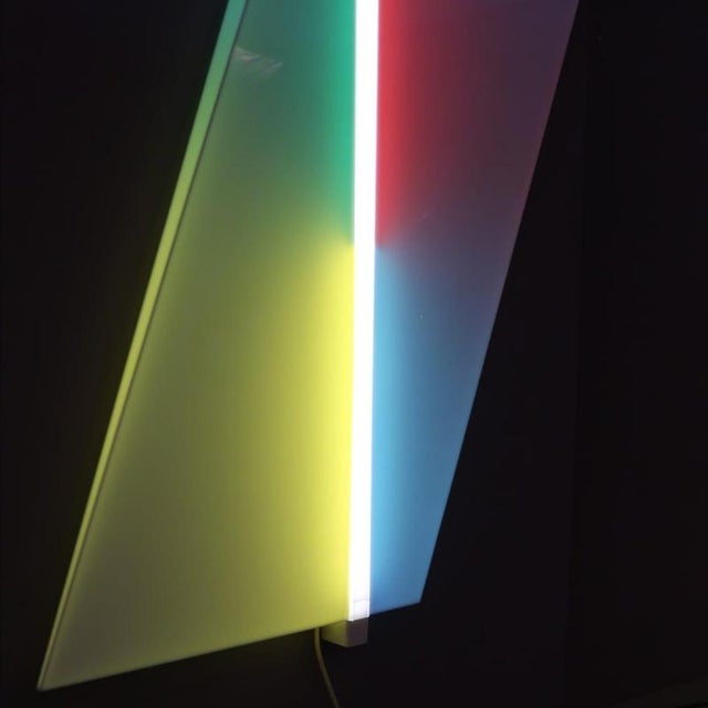 Green Light Object by Aldo van de Nieuwelaar for Nila Lights, Netherlands, 1980 For Sale - Image 8 of 12