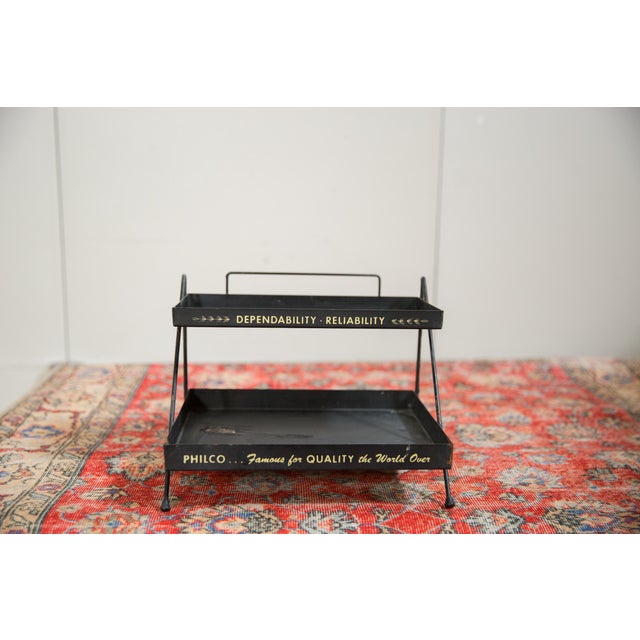 Radiobar Corp. and Philco Vintage Mid Century Philco Display Stand For Sale - Image 4 of 8