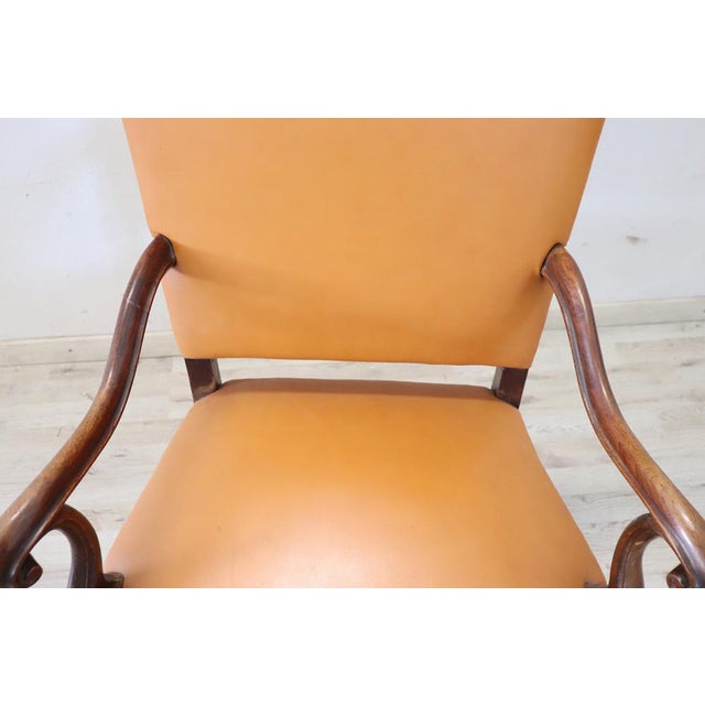 Antique Walnut Armchair, Late 19th Century For Sale - Image 4 of 11