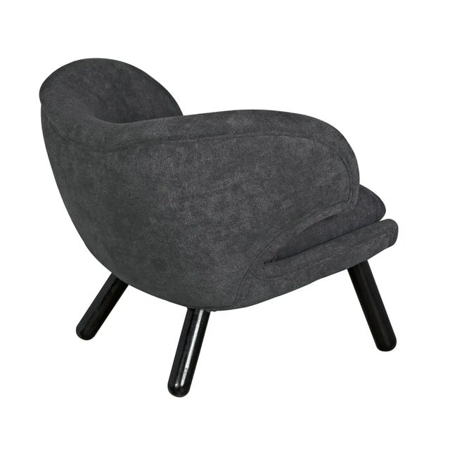 Noir NOIR Valerie Chair with Grey Fabric For Sale - Image 4 of 7