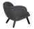 Noir NOIR Valerie Chair with Grey Fabric For Sale - Image 4 of 7