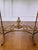 Oscar Bach Attributed Gilded Iron Console With Beveled Mirror, Marble Top, C. 1920 For Sale - Image 9 of 18