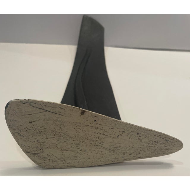 1990s Modern Wing Ceramic Sculpture For Sale - Image 9 of 10