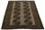 1900 - 1909 Antique Turkaman Wool Rug With Geometric Gull Medallions in Muted Taupe & Espresso For Sale - Image 5 of 9