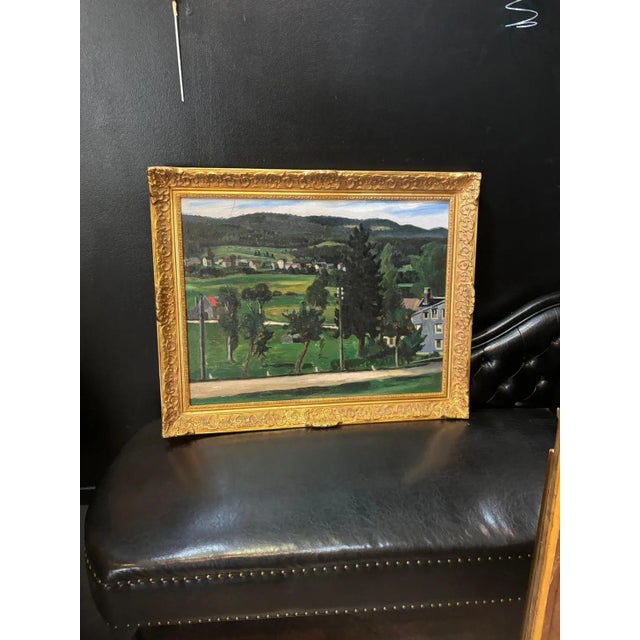 Landscape, Oil on Canvas, 1950s For Sale - Image 7 of 8