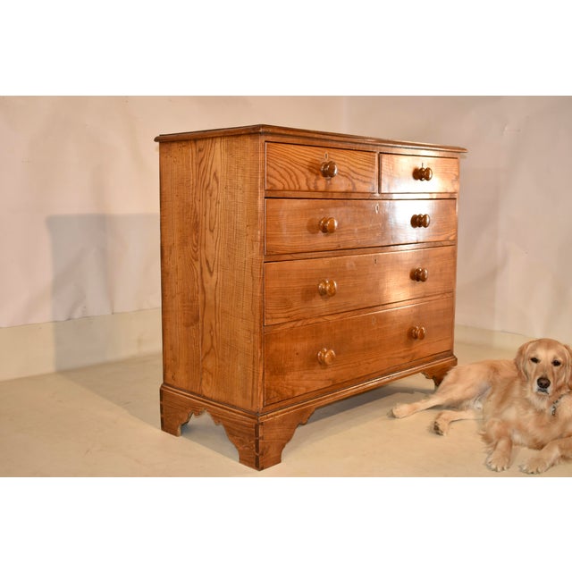 19th Century Hungarian Ash Chest of Drawers For Sale - Image 4 of 9