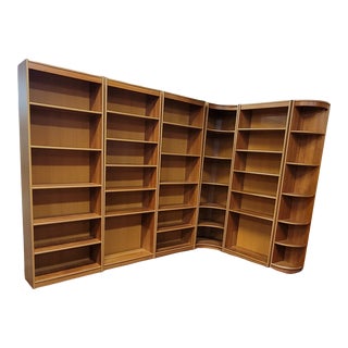 Mid Century Modern Teak Bookcases - Set of 6 For Sale