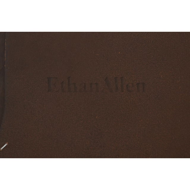 Traditional Ethan Allen Georgian Court Cherry Cheval Dressing Mirror For Sale - Image 3 of 12